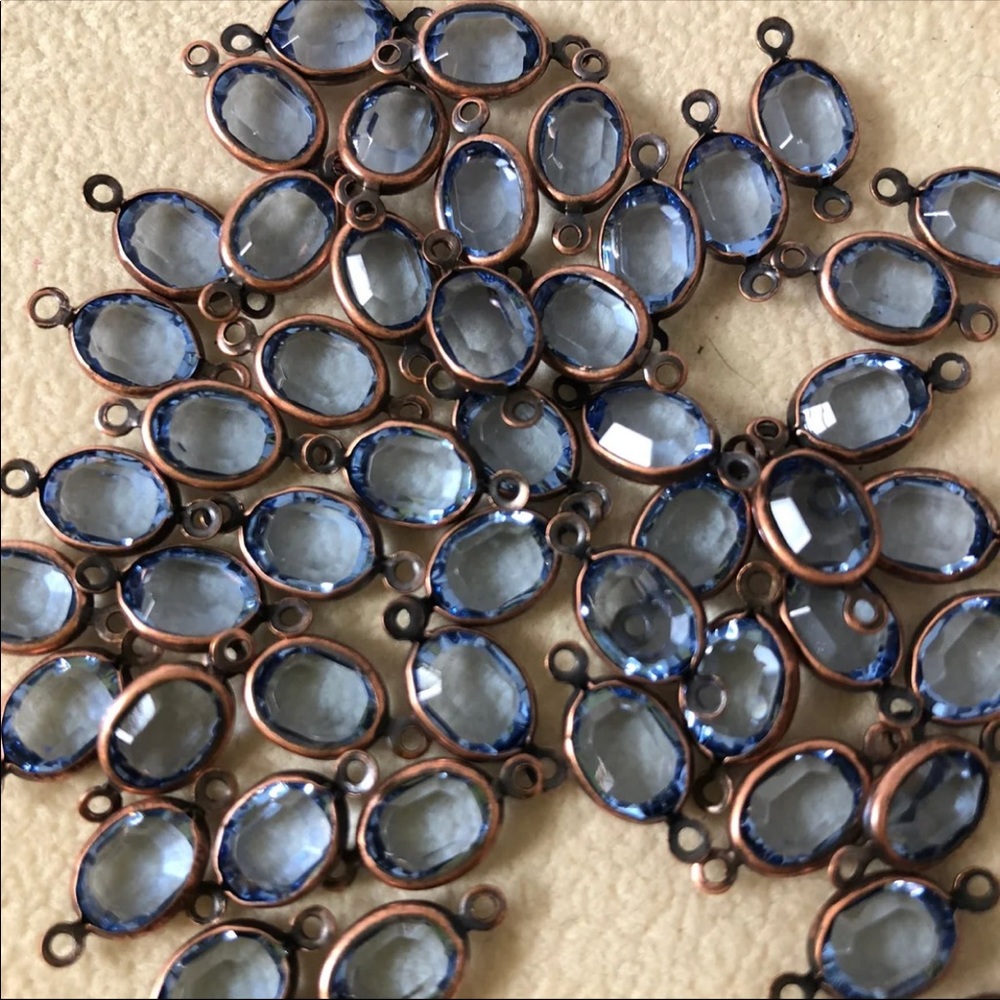 Swarovski light sapphire channel link